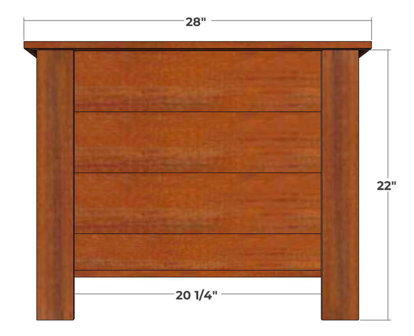 24 x 36 Cedar Planter Box Plans