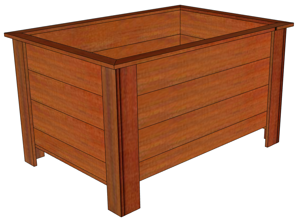 24 x 36 Cedar Planter Box Plans