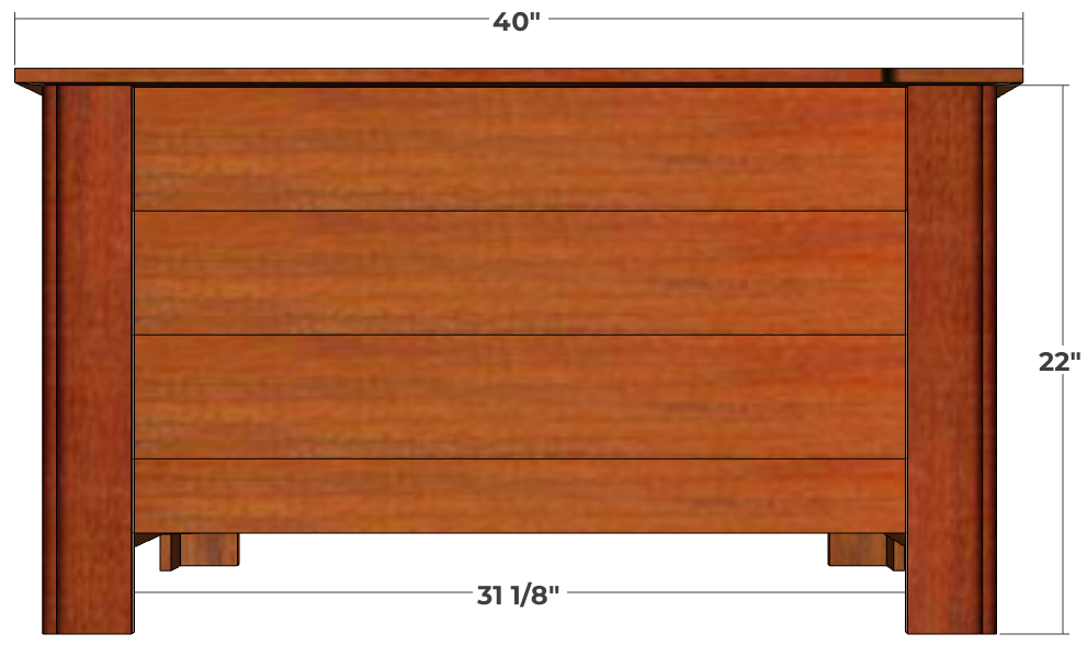 24 x 36 Cedar Planter Box Plans
